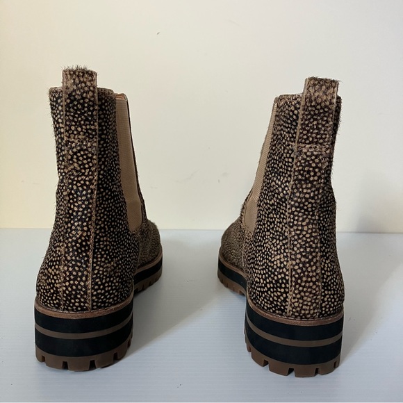 Madewell The Ivy Mini Dot Calf Hair Spotted Chelsea Ankle Boot size 8 - Picture 7 of 12